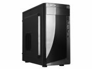 HPC D-03  mATX Case, (500W, 24 pin, 1x 8pin(4+4), 2xSATA, 2xIDE, 1x FDD, 12cm fan), 2xUSB2.0 / HD Audio, Black